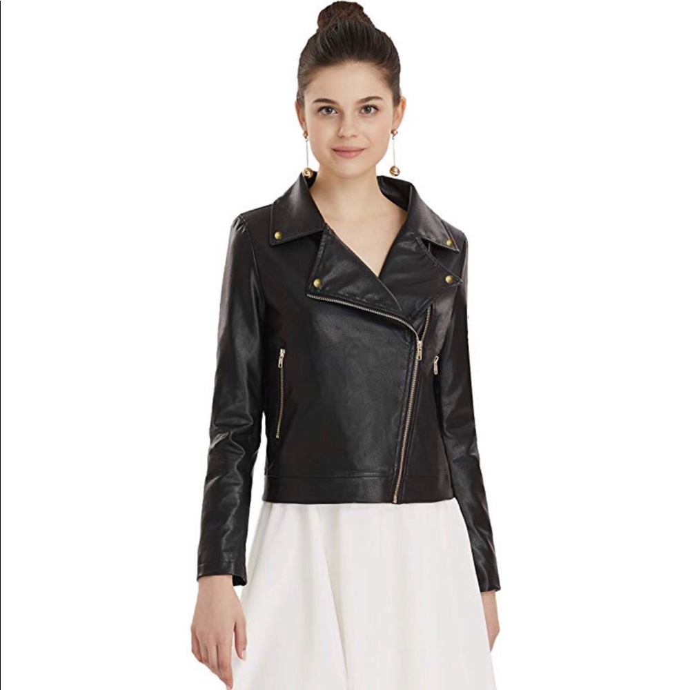 Vegan leather jacket